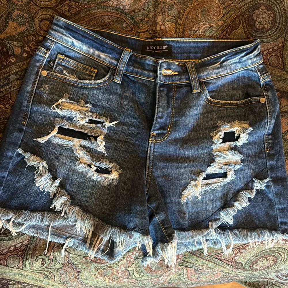 Judy Blue stretch denim shorts.
